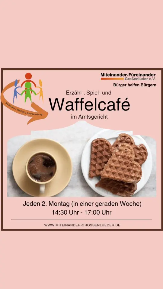 #waffeln #café #waffelcafé #senioren #seniorennachmittag #gemeinde #gemeinschaft #ehrenamt #verein #bus #transport #fahrdienst #zeit #füreinanderdasein #mobilimalter #grossenlueder #großenlüder #müs #eichenau #uffhausen #lütterz #kleinlüder #mues #eichenau #bimbach #miteinanderfuereinander #fuereinander #miteinander #gemeinsam #MiteinanderFüreinanderGroßenlüder