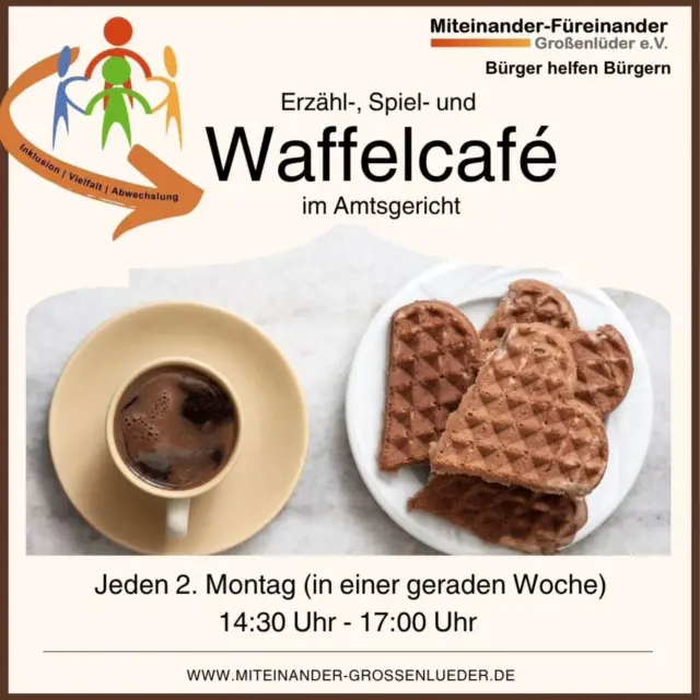 Herzliche Einladung zu unserem Seniorennachmittag!

🗓️ Termine für das 3. Quartal 2025:
07.07.2025 im Amtsgericht 
18.08.2025 im Amtsgericht 
01.09.2025 im Amtsgericht 
15.09.2025 im Amtsgericht
29.09.2025 im Amtsgericht Tanzen im Sitzen

⏰14:30 Uhr - 17 Uhr 

Alle Infos auch auf unserer Homepage
Link in Bio

#waffeln #café #waffelcafé #senioren #seniorennachmittag #gemeinde #gemeinschaft #ehrenamt #verein #bus #transport #fahrdienst #zeit #füreinanderdasein #mobilimalter #grossenlueder #großenlüder #müs #eichenau #uffhausen #lütterz #kleinlüder #mues #eichenau #bimbach #miteinanderfuereinander #fuereinander #miteinander #gemeinsam #miteinanderfüreinandergroßenlüder